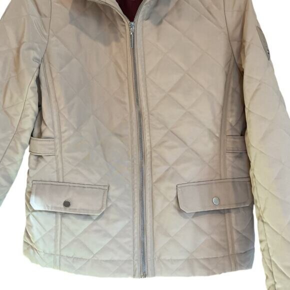 Tommy Hilfiger S/P Quilted Light Weight Cream Jacket - Picture 9 of 9